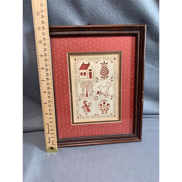 Love Laughter Family Framed Art by Figi Graphics 9x11Folk Art Style Frame - Picture 5 of 12